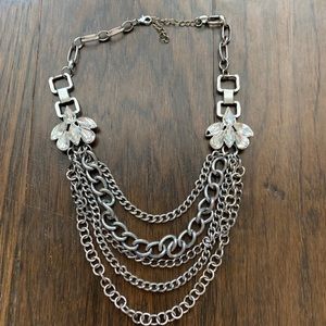 Sliver Statement Necklace